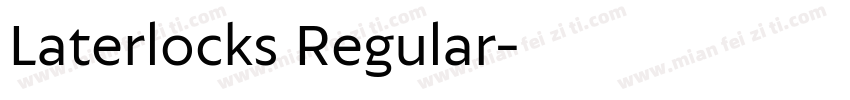 Laterlocks Regular字体转换